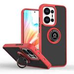 For OPPO Reno13 Global Q Shadow 1 Series TPU + PC Phone Case with Ring(Red)