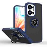 For OPPO Reno13 Global Q Shadow 1 Series TPU + PC Phone Case with Ring(Royal Blue)