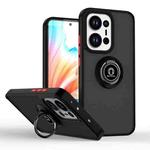For OPPO Reno13 Pro Global Q Shadow 1 Series TPU + PC Phone Case with Ring(Black+Red)