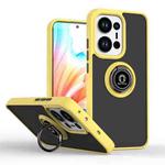 For OPPO Reno13 Pro Global Q Shadow 1 Series TPU + PC Phone Case with Ring(Yellow)