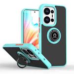 For OPPO Reno13 Pro Global Q Shadow 1 Series TPU + PC Phone Case with Ring(Sky Blue)