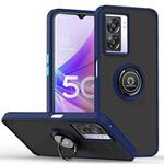 For OPPO A57 5G 2022 Q Shadow 1 Series TPU + PC Phone Case with Ring(Royal Blue)