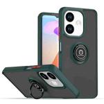 For OPPO A5 Pro 5G Global Q Shadow 1 Series TPU + PC Phone Case with Ring(Dark Green)