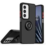 For OPPO A3 Pro 5G / A3 5G / A80 5G Q Shadow 1 Series TPU + PC Phone Case with Ring(Black+Red)
