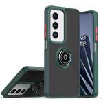 For OPPO A3 Pro 5G / A3 5G / A80 5G Q Shadow 1 Series TPU + PC Phone Case with Ring(Dark Green)