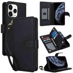 For iPhone 11 Pro Multi-Card Wallet RFID Leather Phone Case(Black)