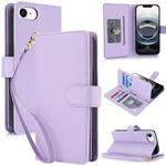 For iPhone 16e Multi-Card Wallet RFID Leather Phone Case(Light Purple)