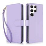 For Samsung Galaxy S24 Ultra 5G Multi-Card Wallet RFID Leather Phone Case(Light Purple)