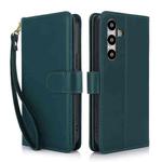 For Samsung Galaxy S24 5G Multi-Card Wallet RFID Leather Phone Case(Green)