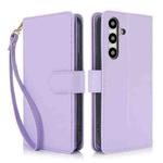 For Samsung Galaxy S24 5G Multi-Card Wallet RFID Leather Phone Case(Light Purple)