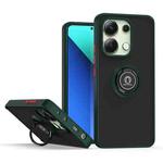 For Xiaomi Redmi Note 13 4G Q Shadow 1 Series TPU + PC Phone Case with Ring(Dark Green)