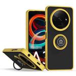 For Xiaomi Redmi A3 Q Shadow 1 Series TPU + PC Phone Case with Ring(Yellow)