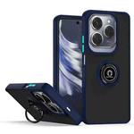 For Infinix Hot 40 / Hot 40 Pro Q Shadow 1 Series TPU + PC Phone Case with Ring(Royal Blue)