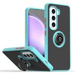 For Infinix Hot 50 Pro 4G Q Shadow 1 Series TPU + PC Phone Case with Ring(Sky Blue)