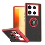 For Infinix Note 40 Pro 4G / 5G Q Shadow 1 Series TPU + PC Phone Case with Ring(Red)