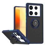 For Infinix Note 40 Pro 4G / 5G Q Shadow 1 Series TPU + PC Phone Case with Ring(Royal Blue)