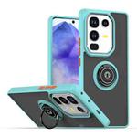 For Infinix Note 50 Pro 4G Q Shadow 1 Series TPU + PC Phone Case with Ring(Sky Blue)