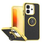 For Infinix Smart 9 / Hot 50i Q Shadow 1 Series TPU + PC Phone Case with Ring(Yellow)
