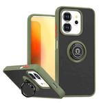 For Infinix Smart 9 / Hot 50i Q Shadow 1 Series TPU + PC Phone Case with Ring(Army Green)