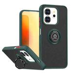 For Infinix Smart 9 / Hot 50i Q Shadow 1 Series TPU + PC Phone Case with Ring(Dark Green)