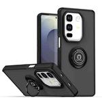 For Infinix Note 50 Pro+ Q Shadow 1 Series TPU + PC Phone Case with Ring(Black+Black)