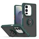 For Infinix Note 50 Pro+ Q Shadow 1 Series TPU + PC Phone Case with Ring(Dark Green)