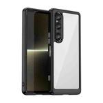 For Sony Xperia 1 VI Colorful Series Acrylic Hybrid TPU Phone Case(Black)