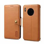 For Huawei Mate 30 Denior Cowhide Texture Wallet Style Leather Phone Case(Khaki)