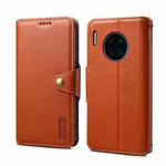 For Huawei Mate 30 Pro Denior Cowhide Texture Wallet Style Leather Phone Case(Brown)