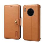 For Huawei Mate 30 Pro Denior Cowhide Texture Wallet Style Leather Phone Case(Khaki)