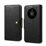 For Huawei Mate 40 Denior Cowhide Texture Wallet Style Leather Phone Case(Black)