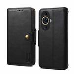 For Huawei nova 11 Denior Cowhide Texture Wallet Style Leather Phone Case(Black)