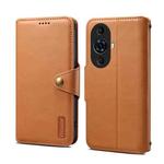 For Huawei nova 11 Pro Denior Cowhide Texture Wallet Style Leather Phone Case(Khaki)