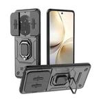 For Realme 14 Pro 5G Global Sliding Camshield TPU + PC Shockproof Phone Case with Holder(Black)