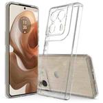 For Motorola Moto X50 Ultra Scratchproof Acrylic TPU Phone Case(Transparent)
