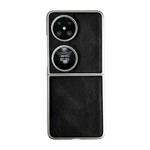 For Huawei Pocket 2 Skin Feel Leather Texture Pearlescent Paint Shockproof Phone Case(Black)