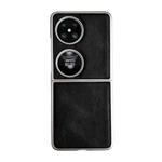 For Huawei P50 Pocket Skin Feel Leather Texture Pearlescent Paint Shockproof Phone Case(Black)