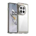 For OnePlus 12 Colorful Series Acrylic Hybrid TPU Phone Case(Transparent Grey)