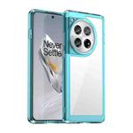 For OnePlus 12 Colorful Series Acrylic Hybrid TPU Phone Case(Transparent Blue)