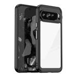 For Google Pixel 9 Pro XL Colorful Series Acrylic Hybrid TPU Phone Case(Black)