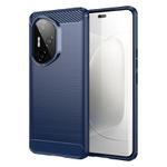 For Honor 300 Pro Carbon Fiber Brushed Texture TPU Phone Case(Blue)