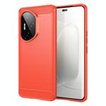 For Honor 300 Pro Carbon Fiber Brushed Texture TPU Phone Case(Red)