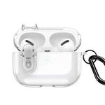 For AirPods Pro 2 DUX DUCIS PECL Series Split Transparent Earphone Case with Hook(Transparent)