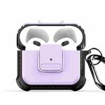 For AirPods 3 DUX DUCIS PECG Series Earbuds Box Protective Case(Purple)