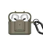 For AirPods 3 DUX DUCIS PECH Series Earbuds Box Protective Case(Army Green)