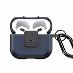 For AirPods 3 DUX DUCIS PECJ Series Earbuds Box Protective Case(Dark Blue)