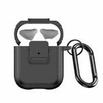 For AirPods 2 / 1 DUX DUCIS PECJ Series Earbuds Box Protective Case(Black)