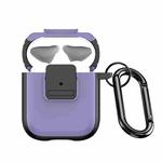 For AirPods 2 / 1 DUX DUCIS PECJ Series Earbuds Box Protective Case(Purple)