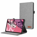 For Lenovo Legion Y700 Gen 4 2025 Fabric Texture Horizontal Flip Leather Tablet Case(Grey)