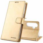 For Samsung Galaxy S24 5G GOOSPERY BLUE MOON Crazy Horse Texture Leather Phone Case(Gold)